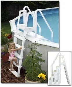 Swim Time Easy Pool Step with Outside Ladder