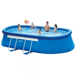 Intex 18ft X 10ft X 42in Oval Frame Pool