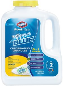 Clorox Pool&Spa 23006CLXCA Xtra Blue Chlorinating Granules 6-Pound