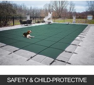 Happybuy Pool Safety Cover 18x36ft Rectangle Inground Safety Pool Cover