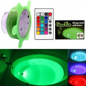GlowTub Underwater Remote Controlled LED Color Changing Light for Bathtub or spa - Battery Operated -V1