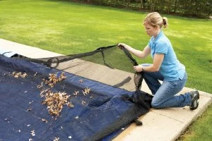 Blue Wave Rectangular Leaf Net for In-Ground Pool