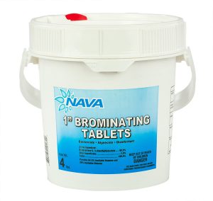 Nava 1-Inch Swimming Pool and Spa Bromine Solid Tablets (4 Lbs)
